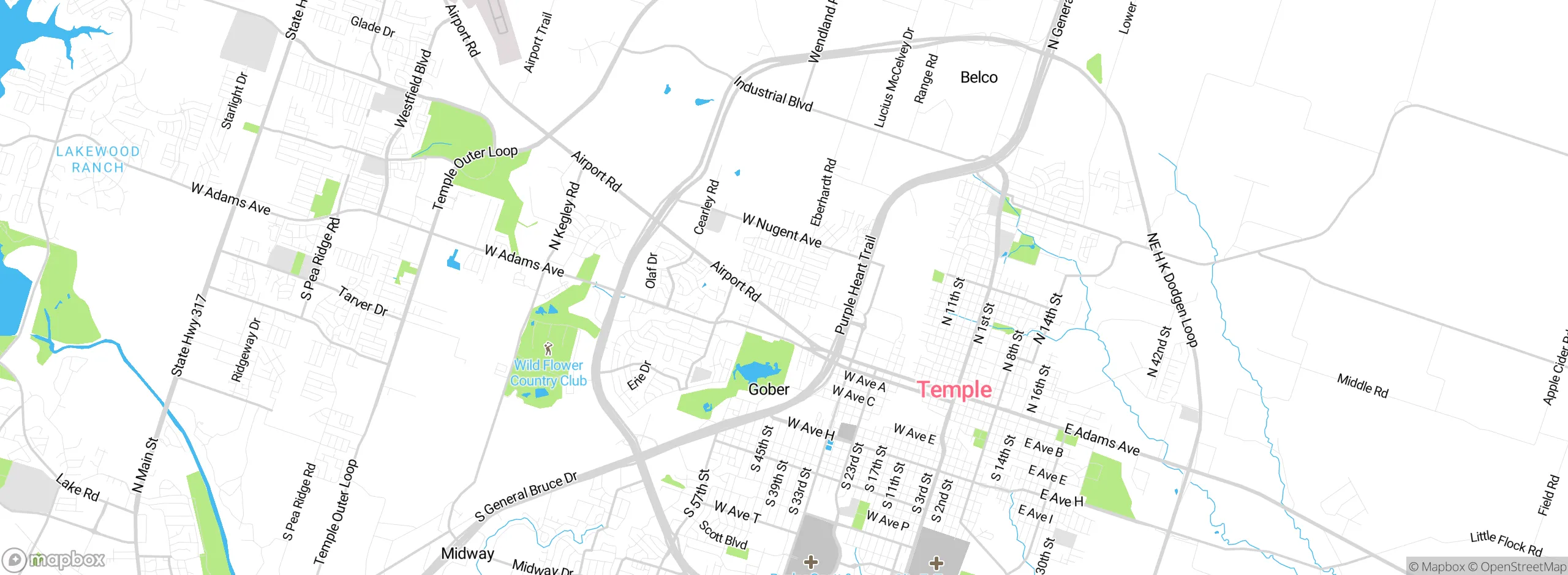 Map showing approximate location