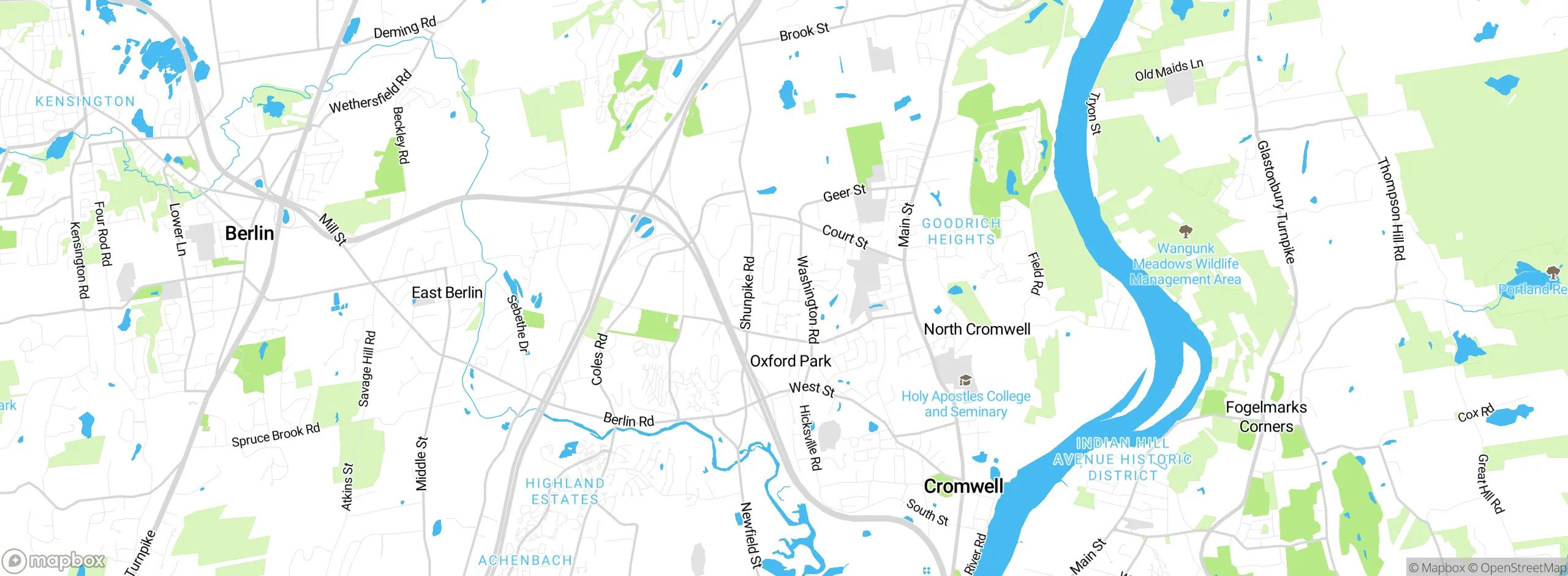 Map showing approximate location