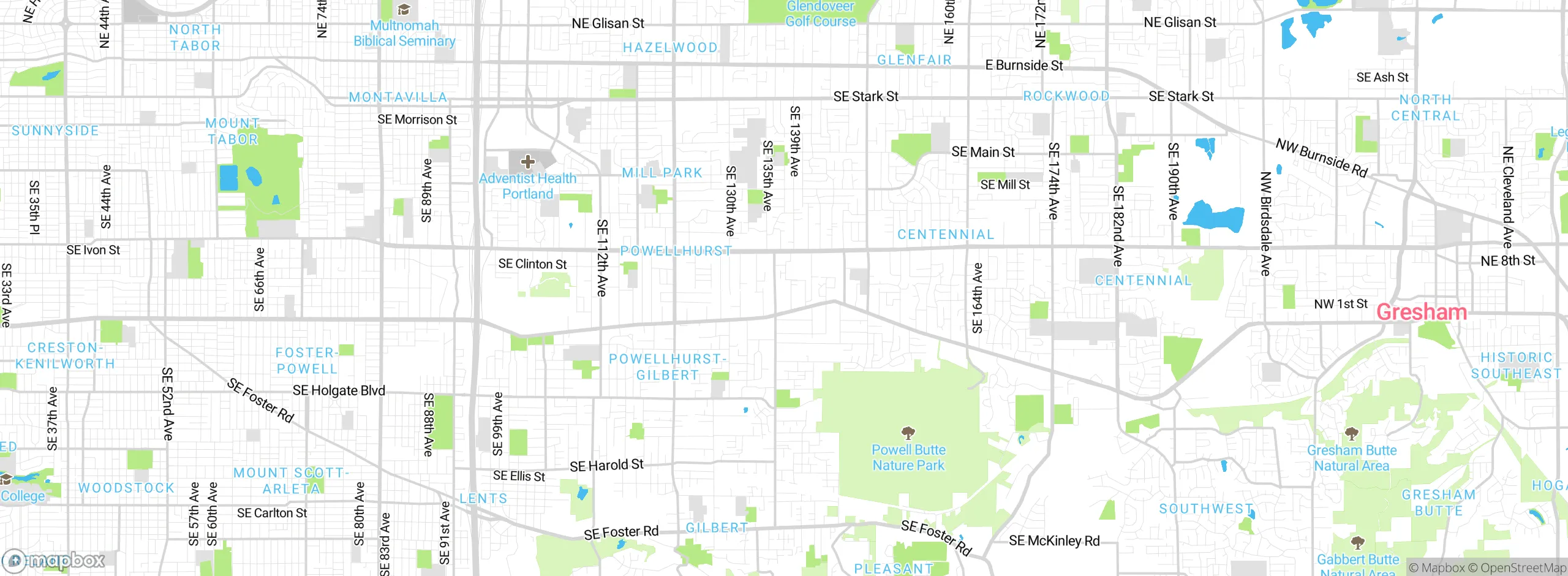 Map showing approximate location