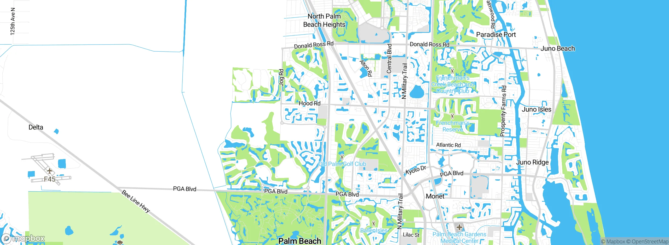 Map showing approximate location