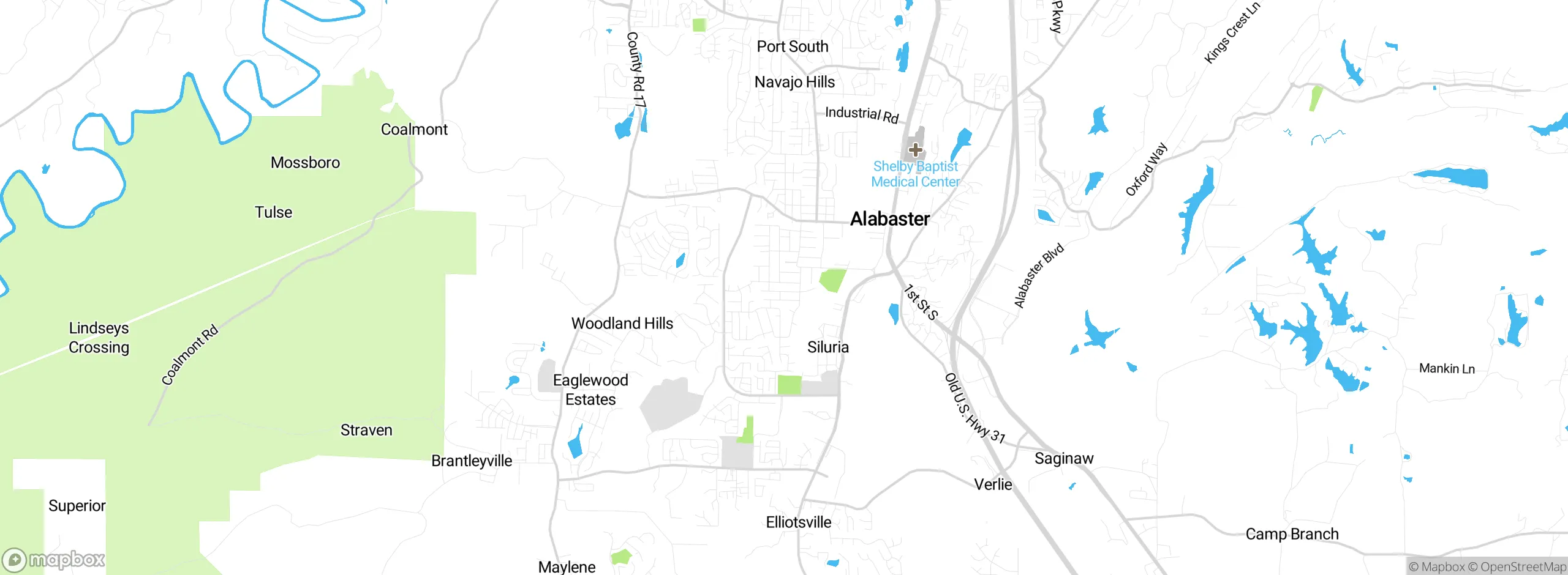Map showing approximate location