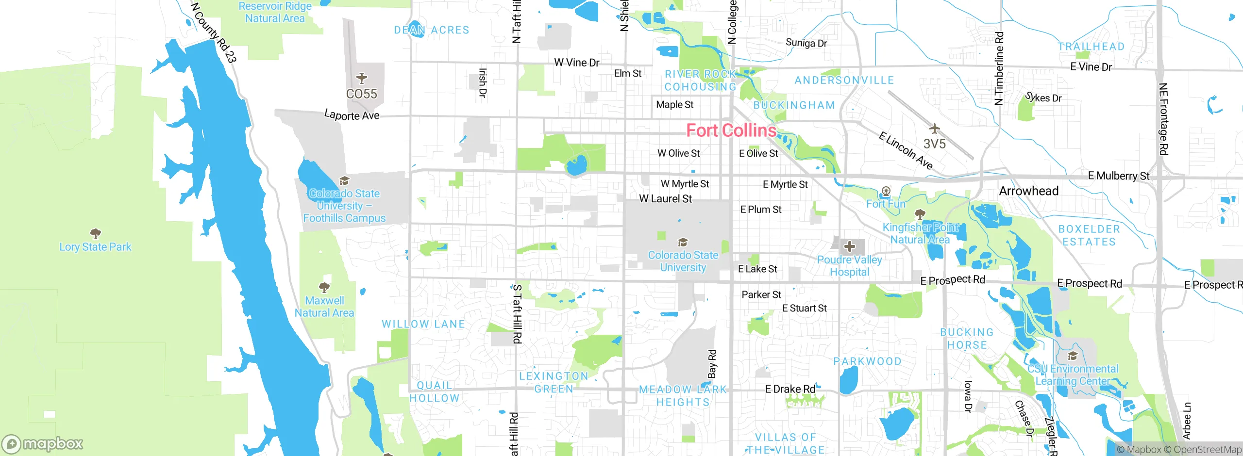 Map showing approximate location