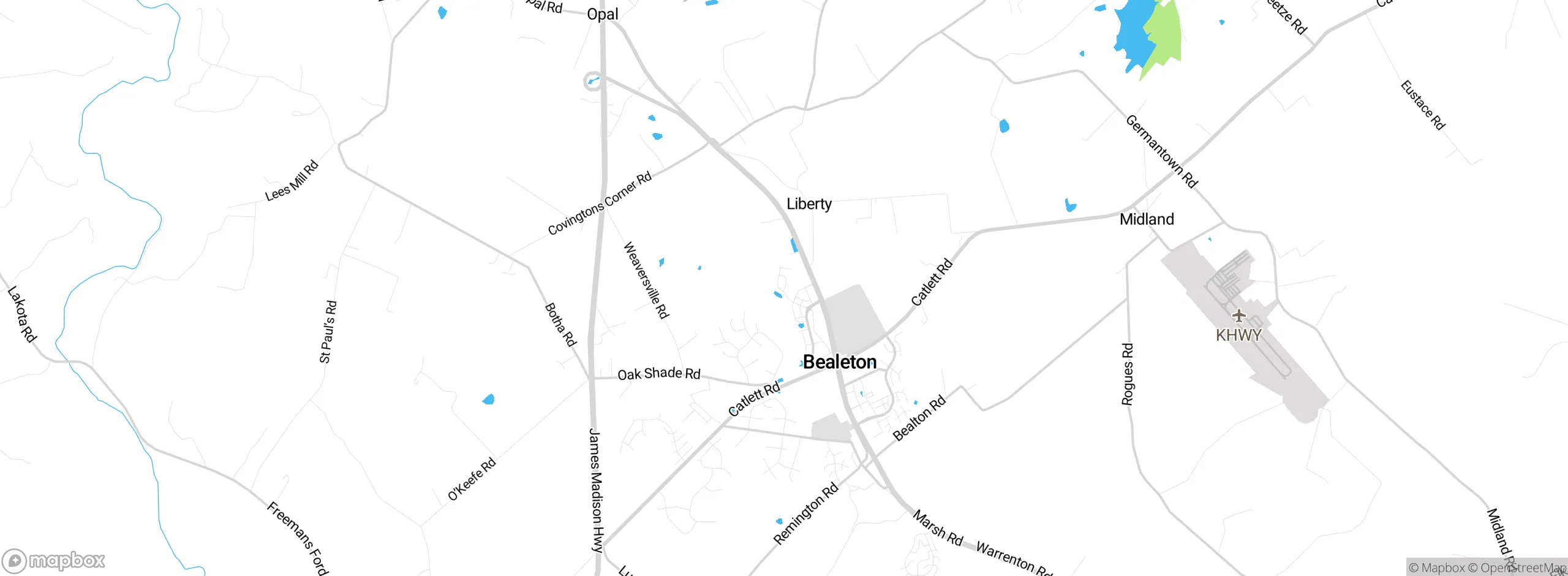 Map showing approximate location