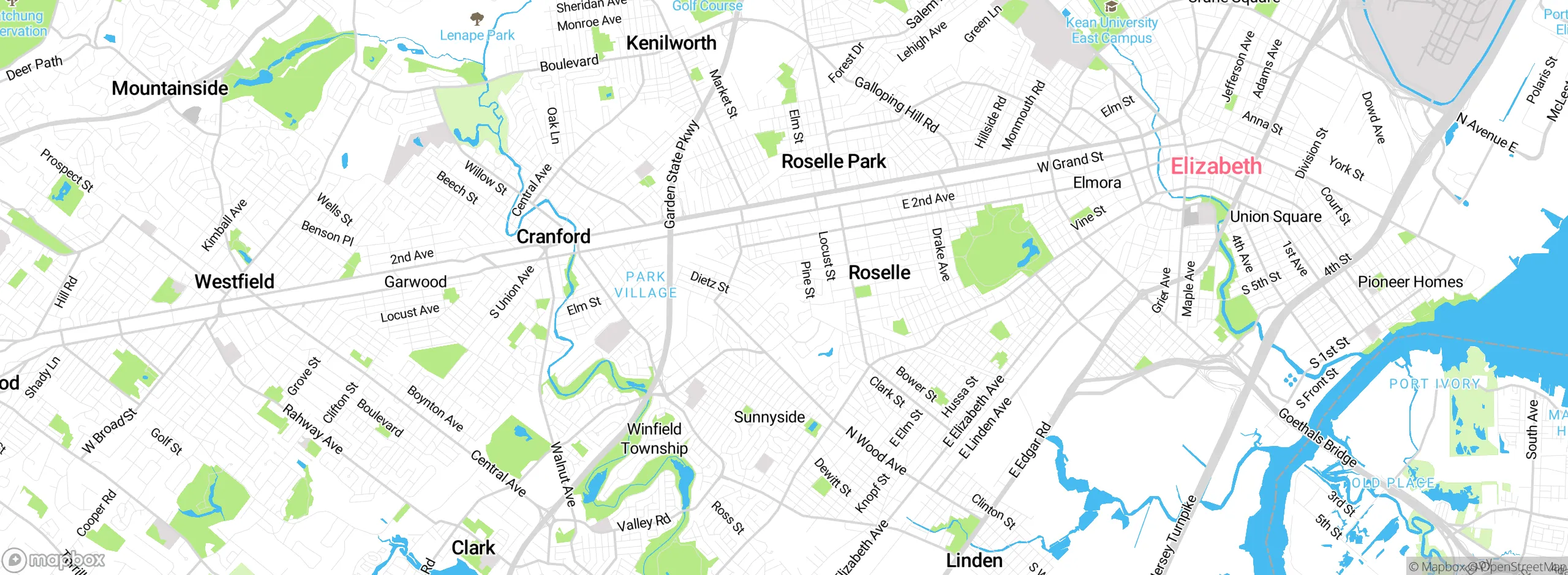 Map showing approximate location