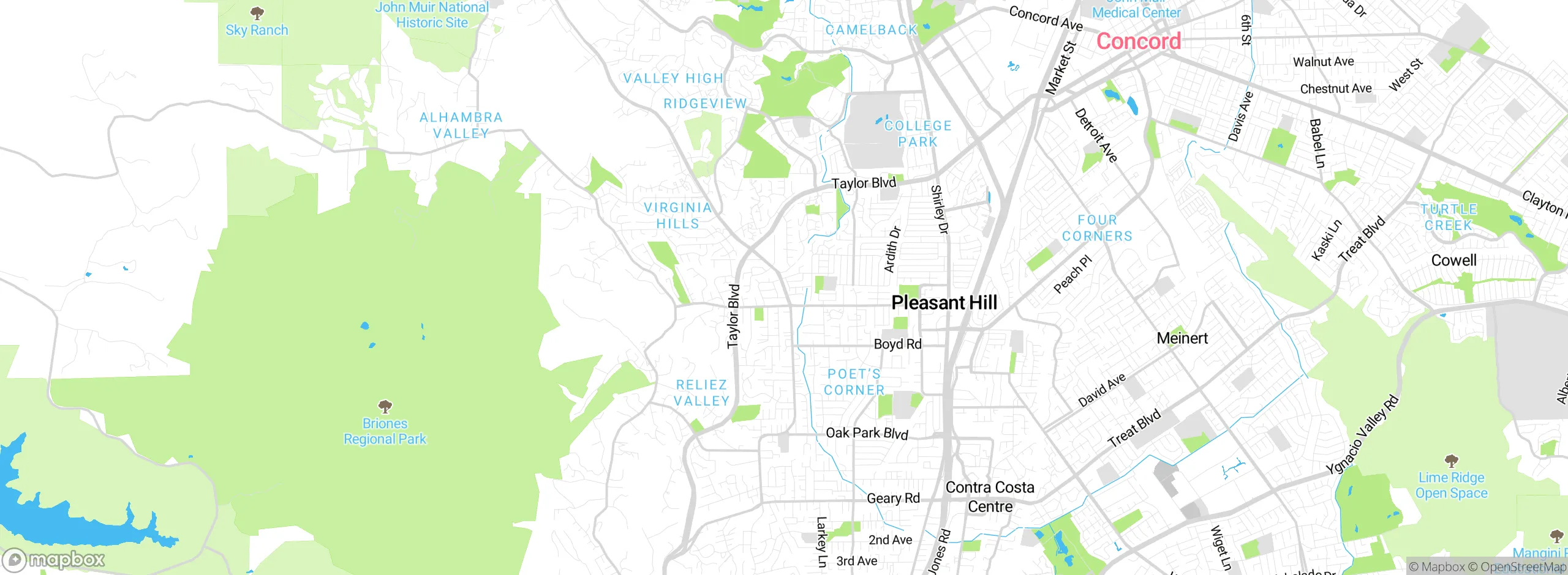Map showing approximate location