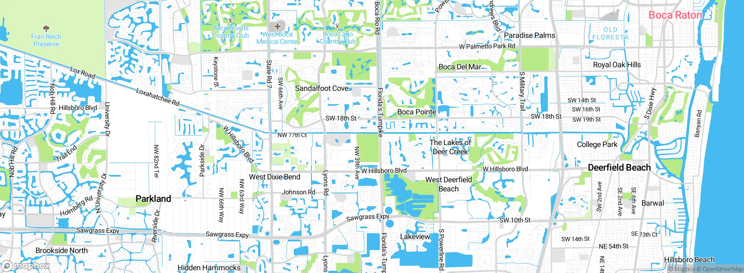 Map showing approximate location
