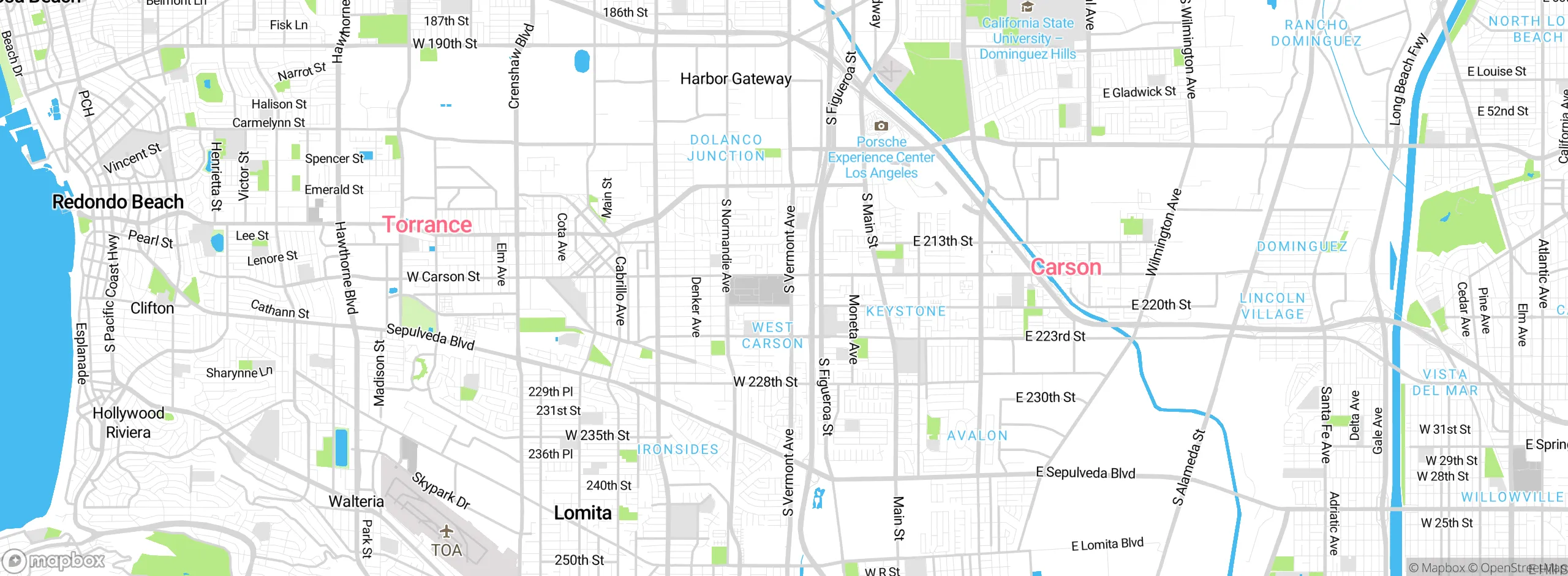 Map showing approximate location