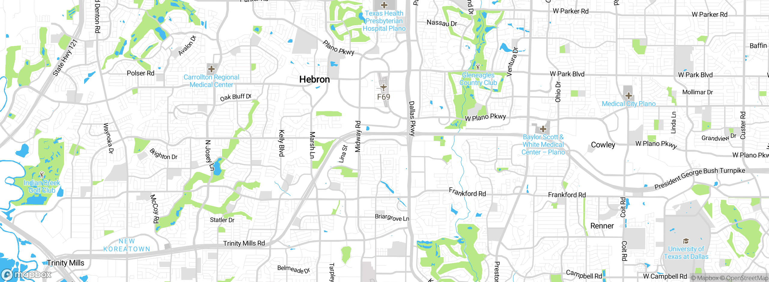 Map showing approximate location