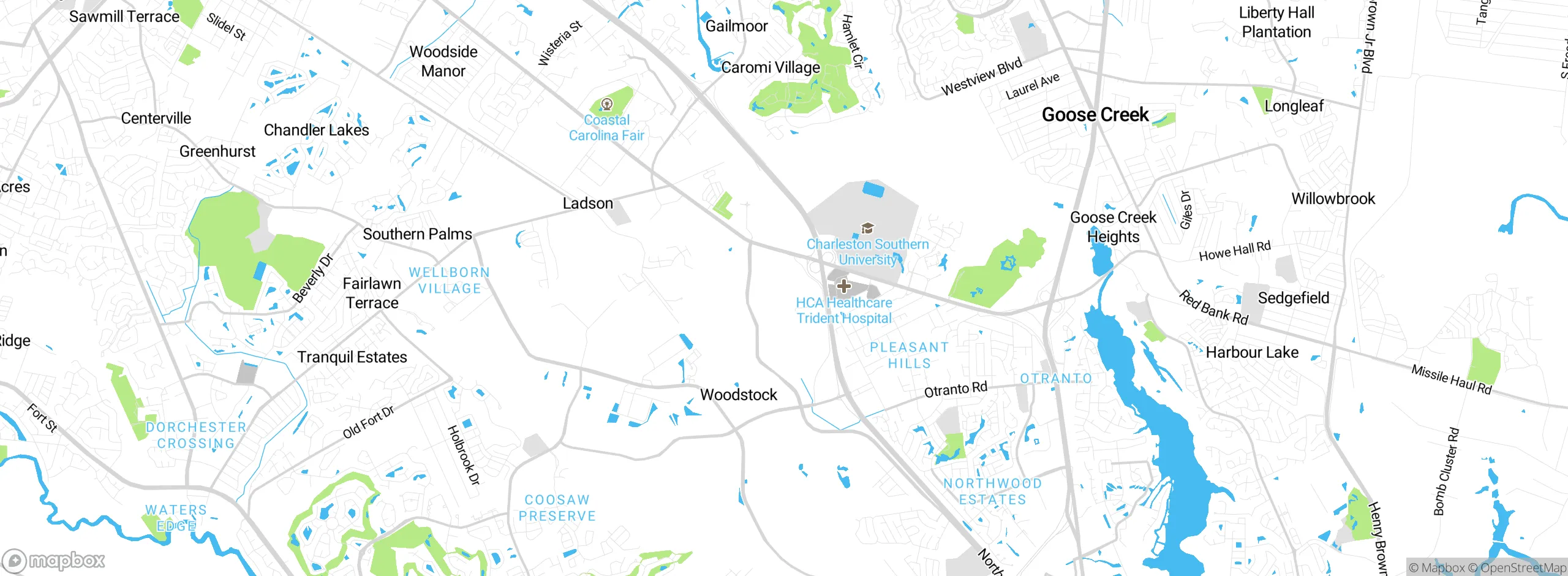 Map showing approximate location