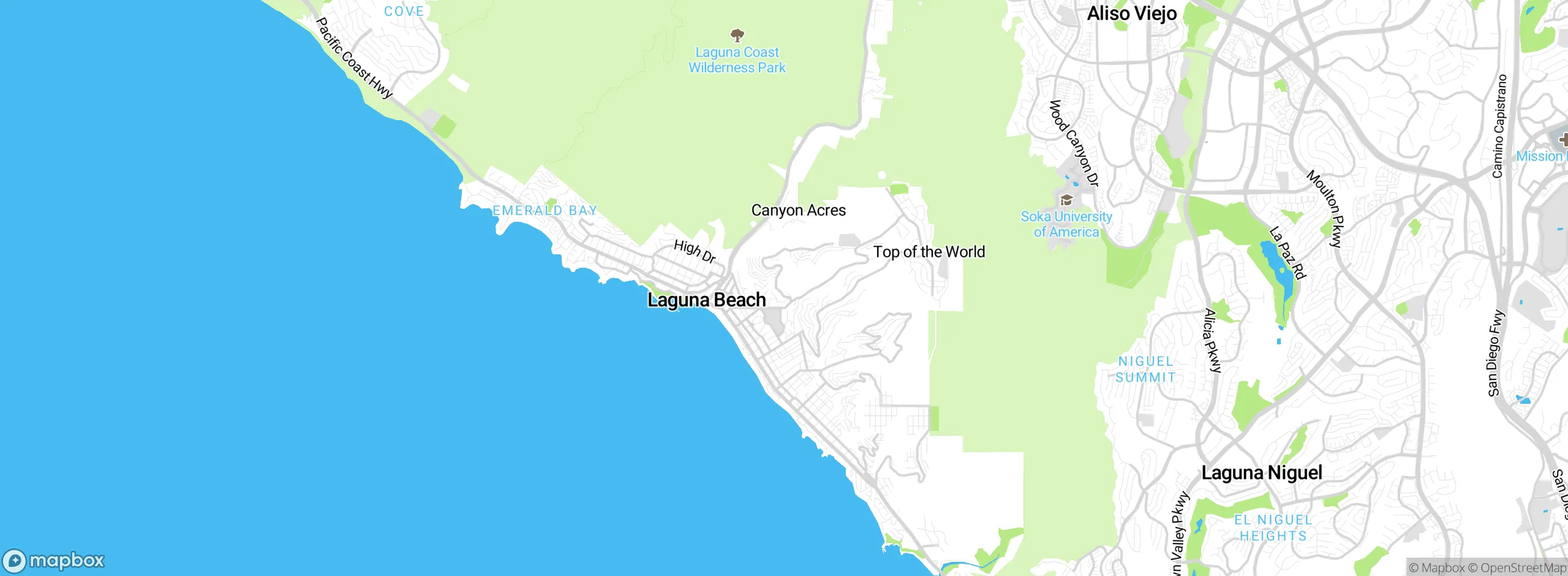 Map showing approximate location