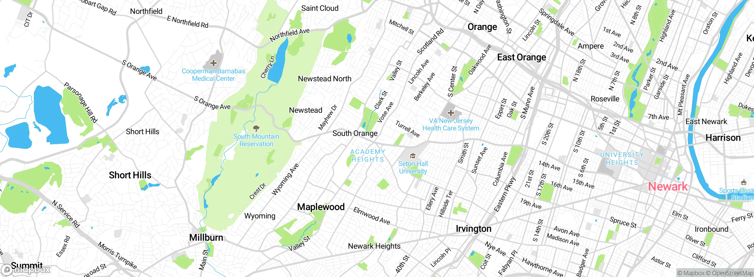 Map showing approximate location