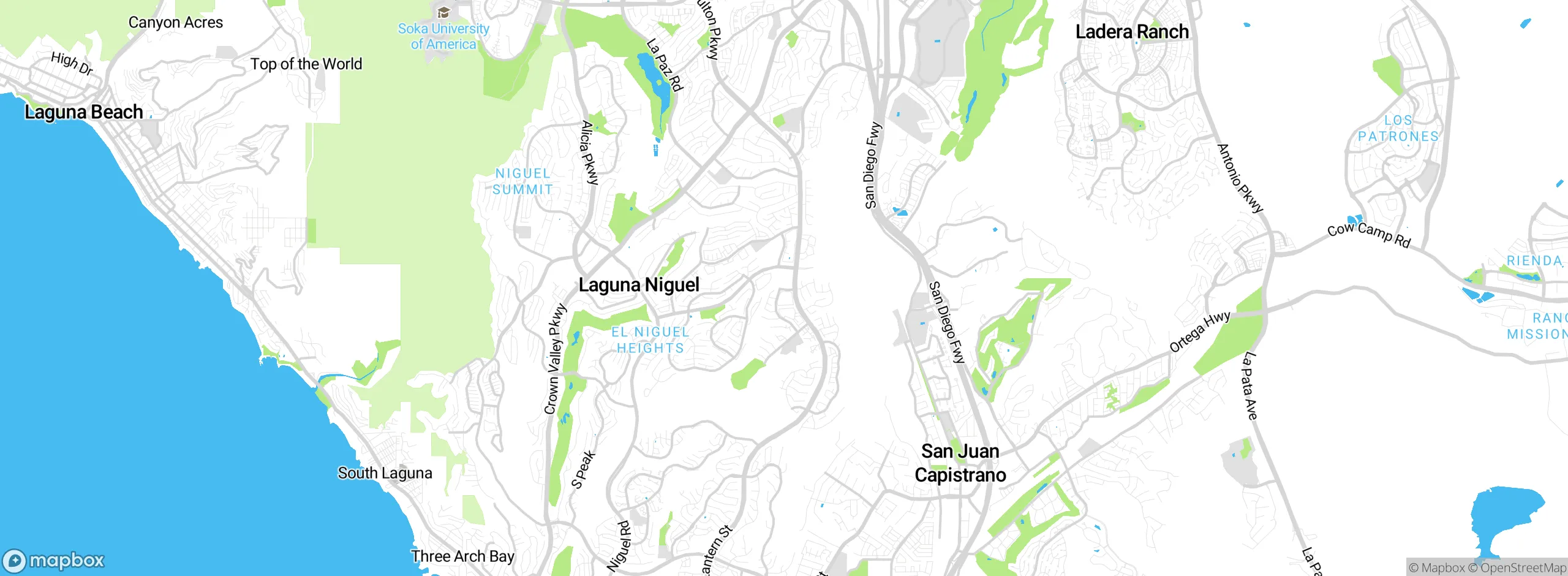 Map showing approximate location