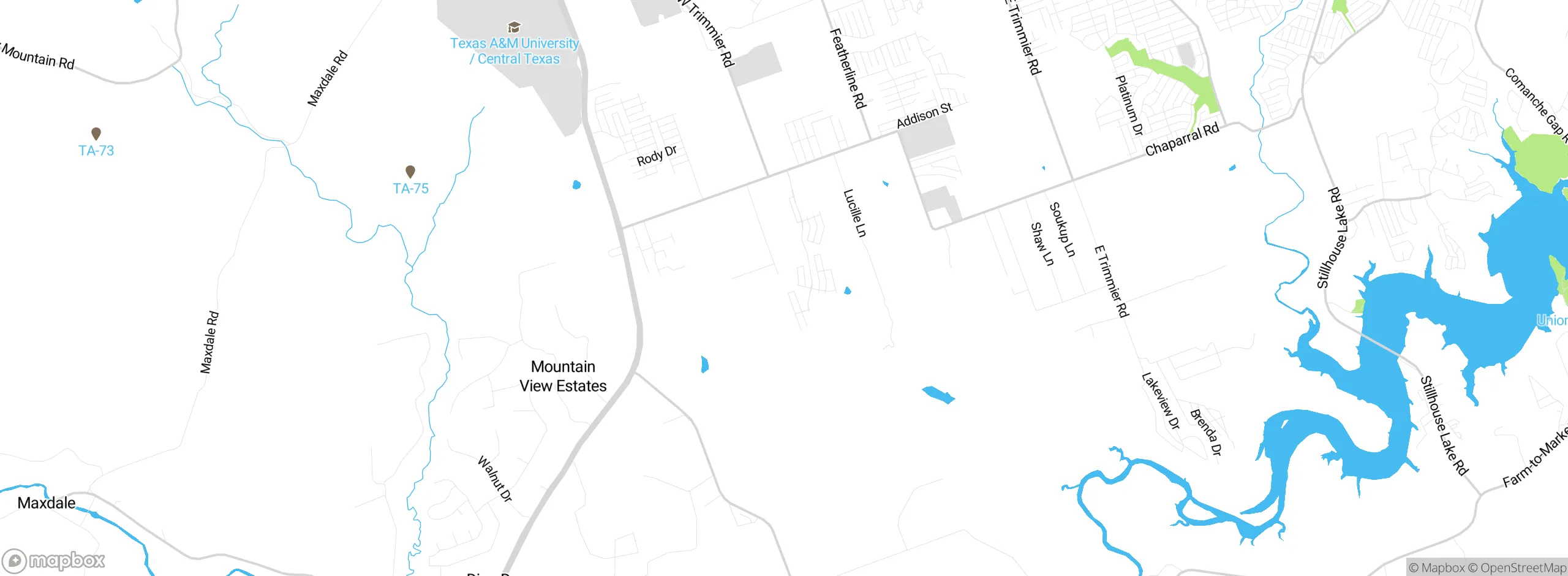 Map showing approximate location
