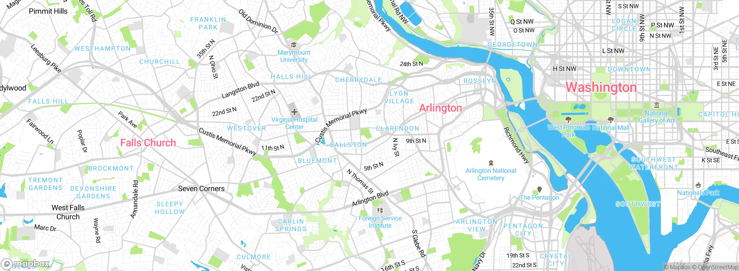Map showing approximate location