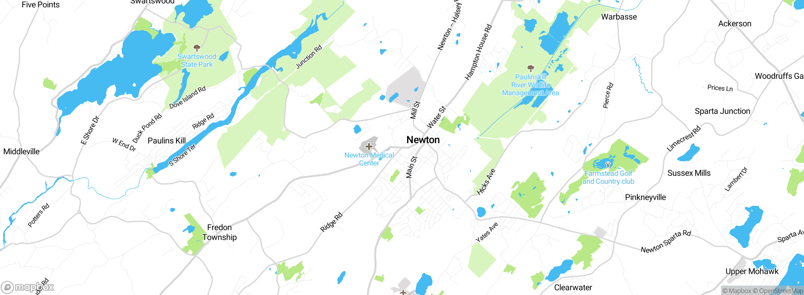 Map showing approximate location