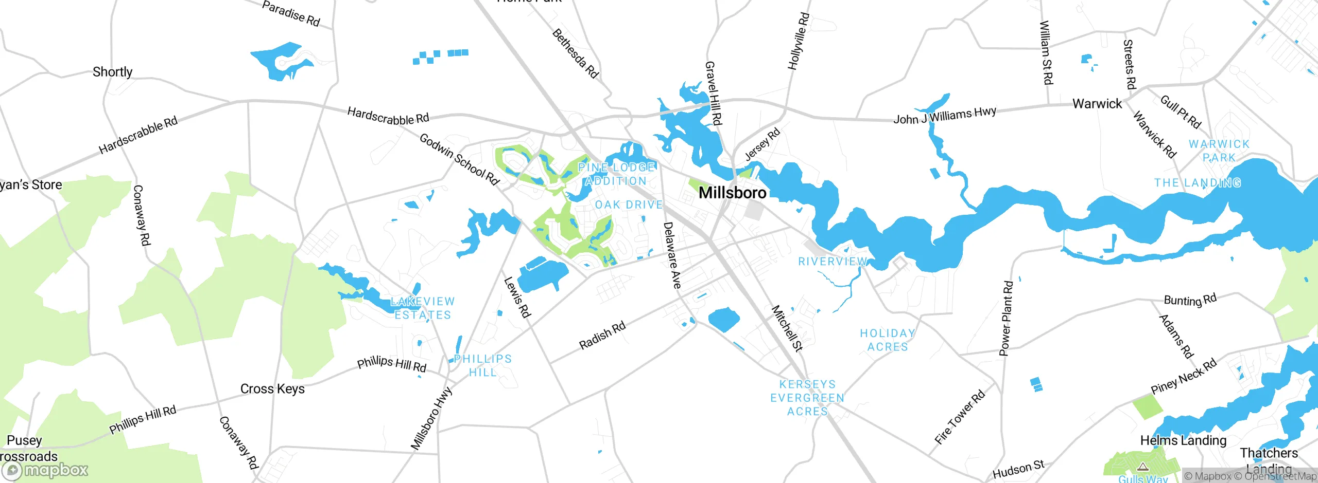 Map showing approximate location