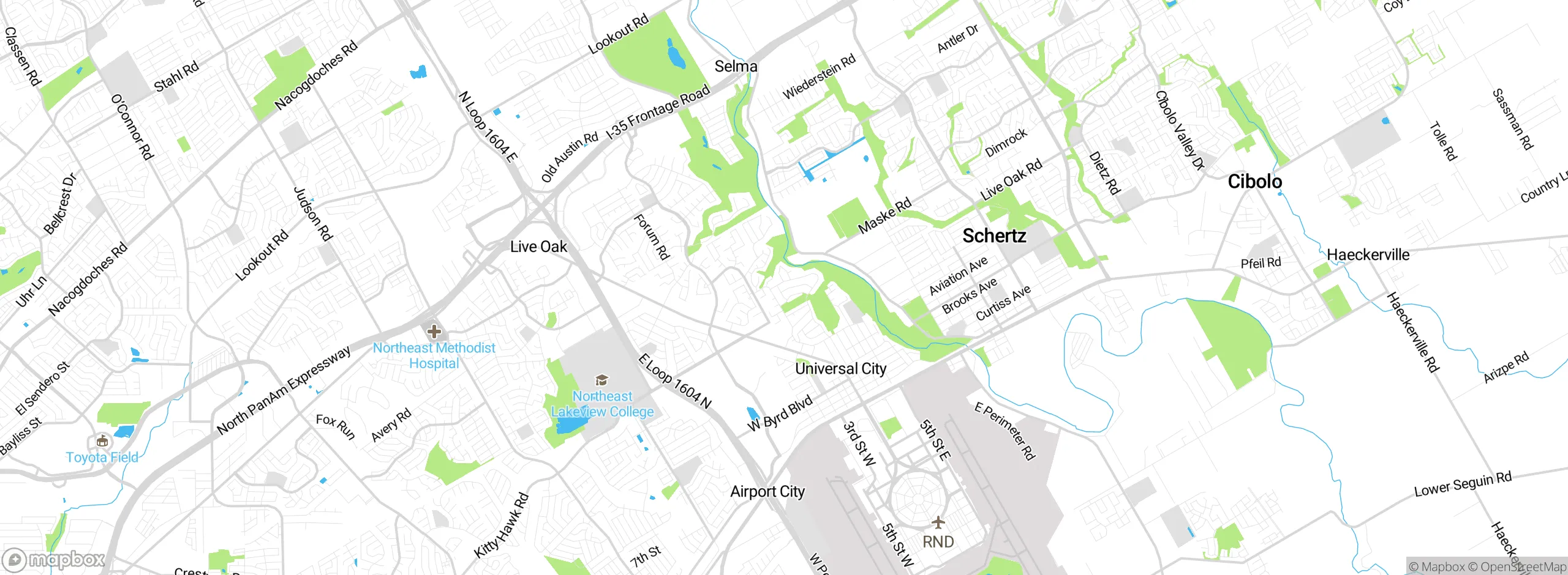 Map showing approximate location