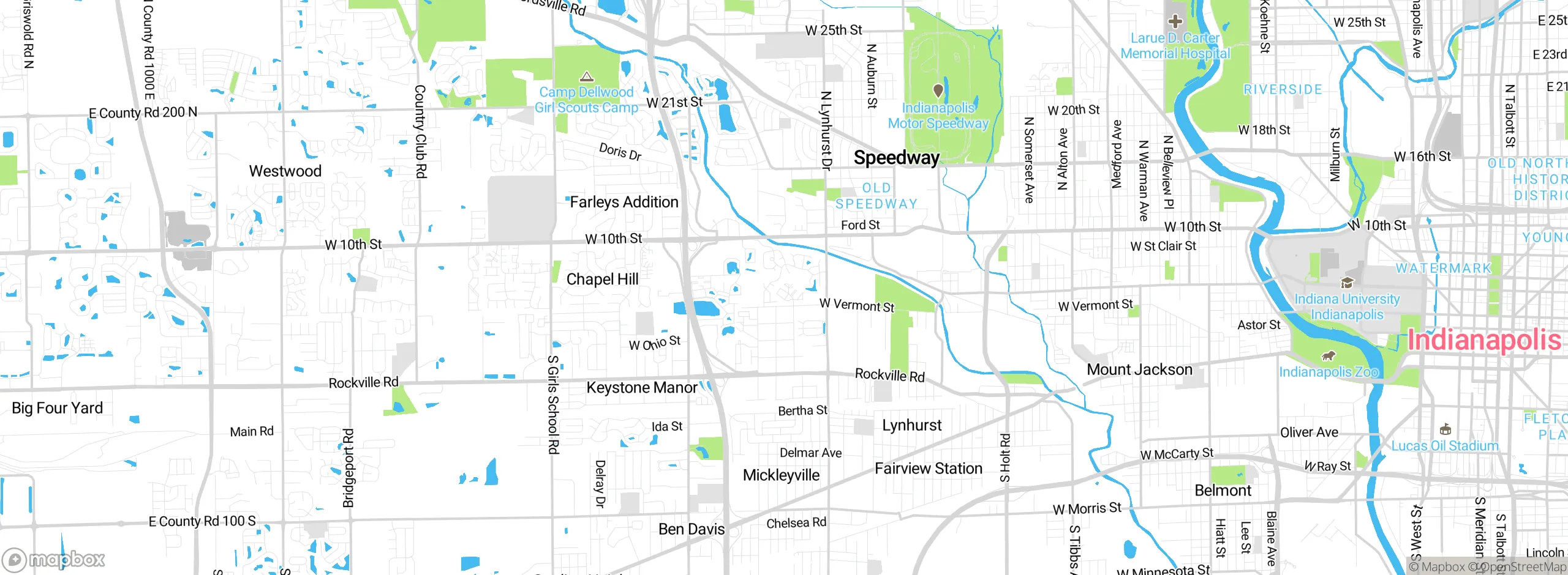 Map showing approximate location