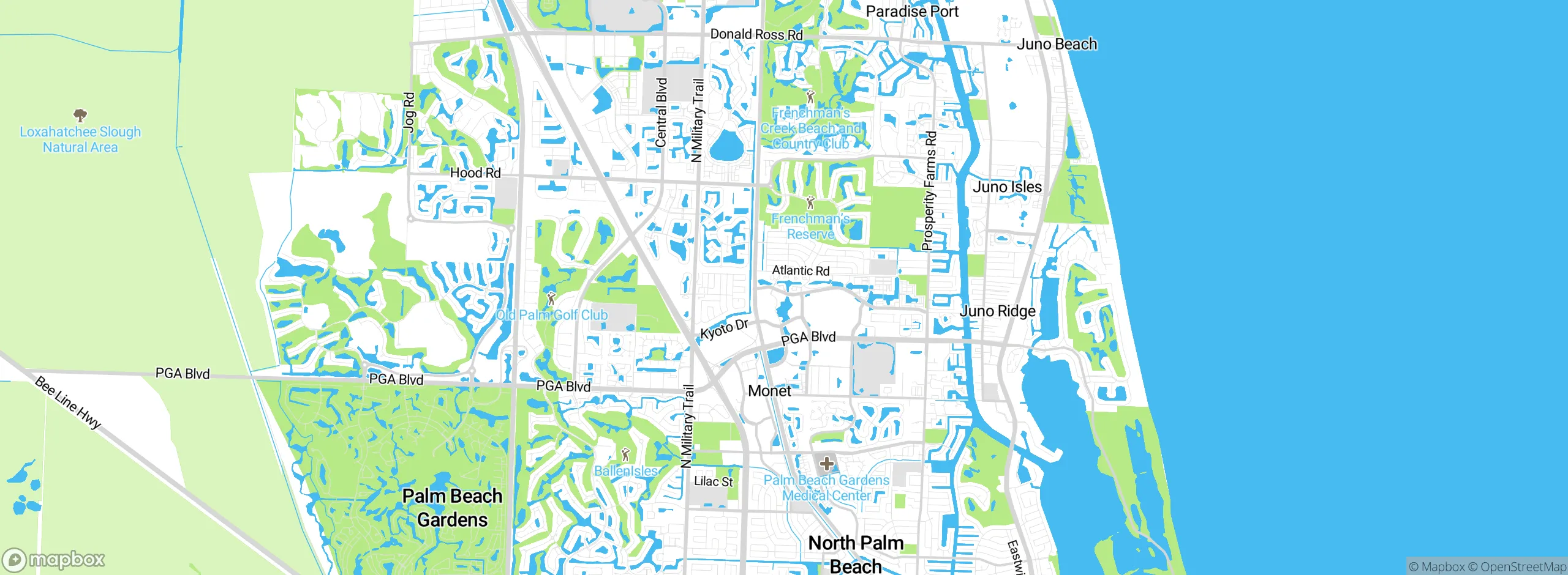 Map showing approximate location