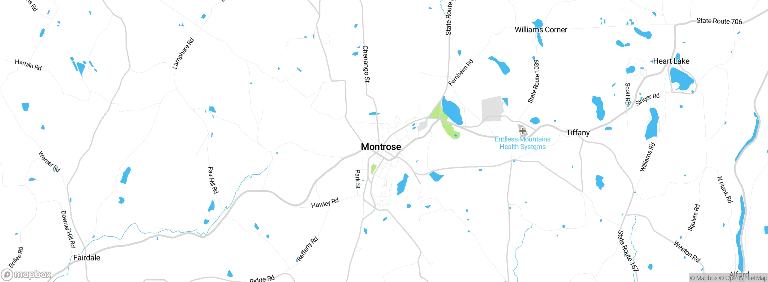 Map showing approximate location
