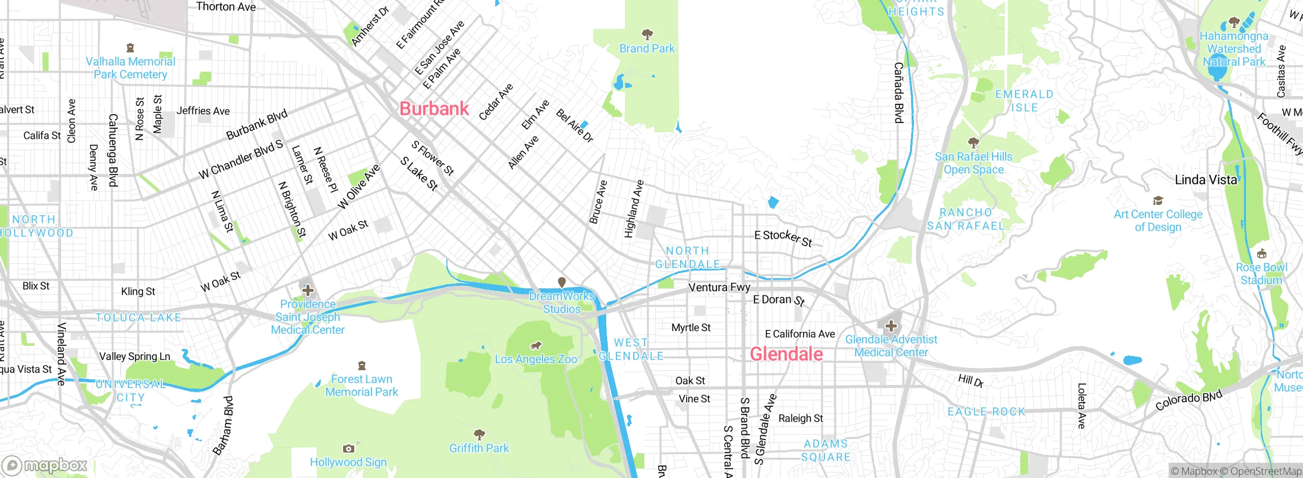 Map showing approximate location