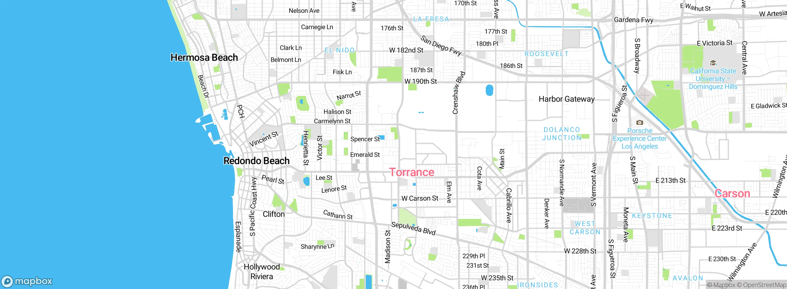 Map showing approximate location