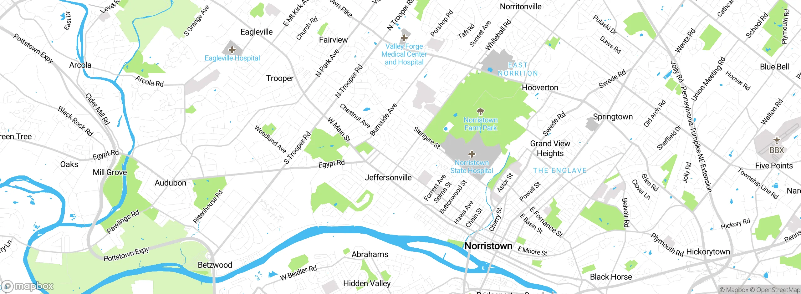 Map showing approximate location