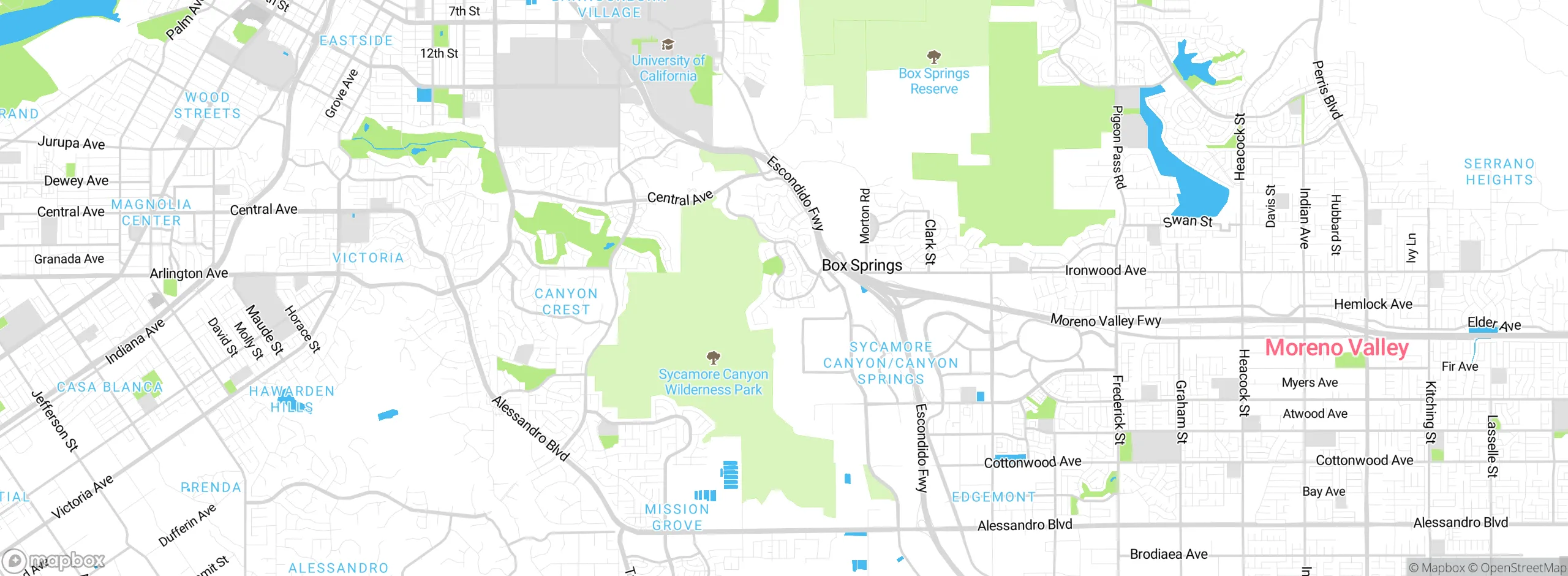 Map showing approximate location