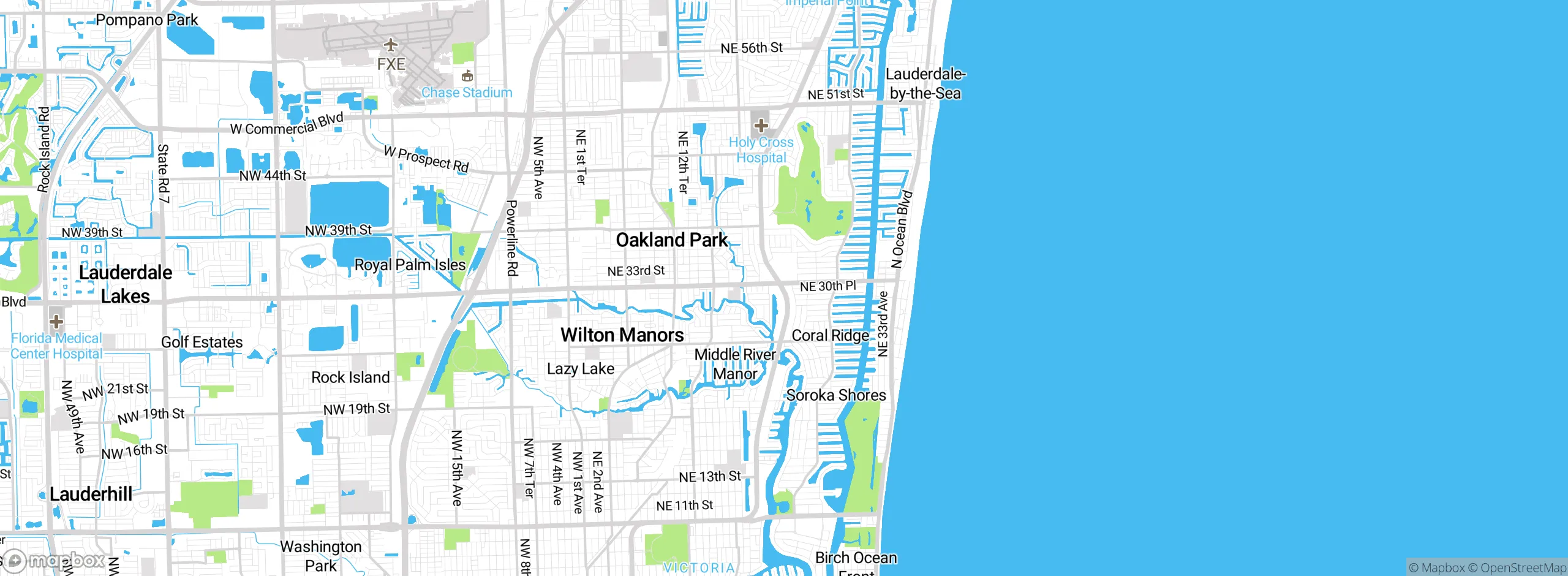 Map showing approximate location
