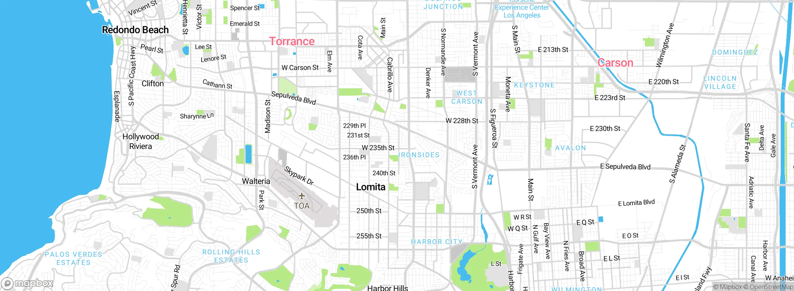 Map showing approximate location