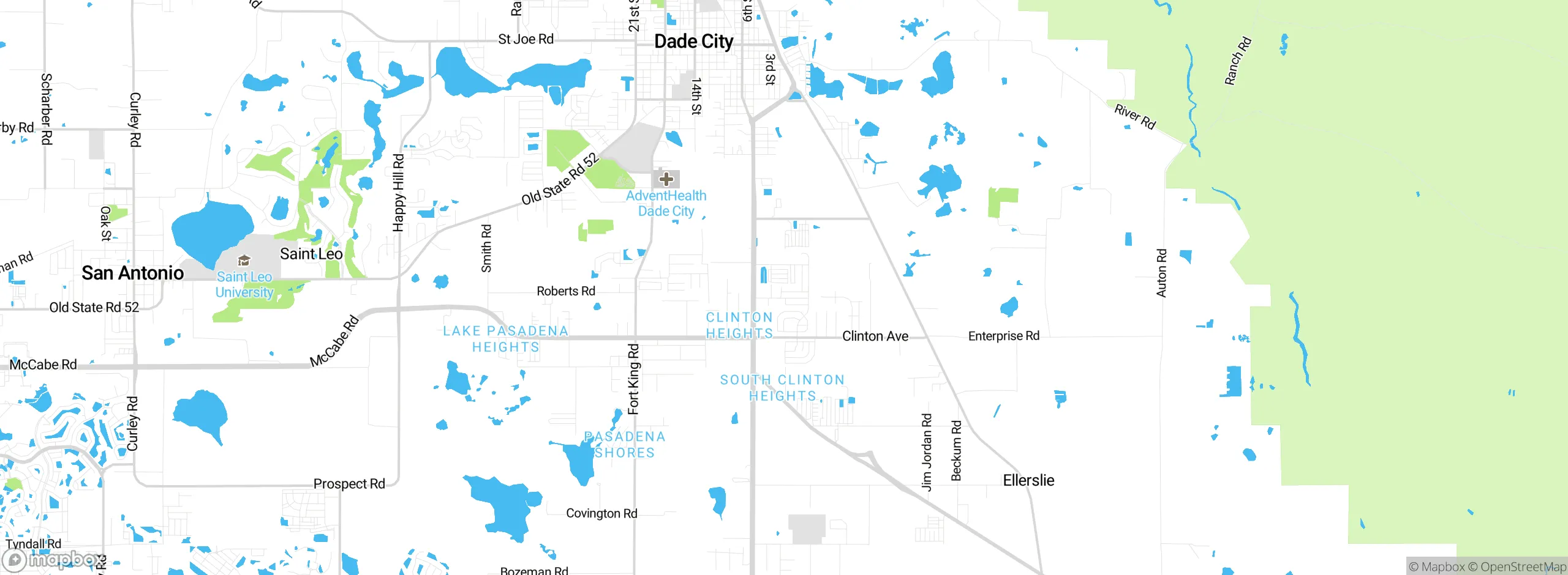 Map showing approximate location