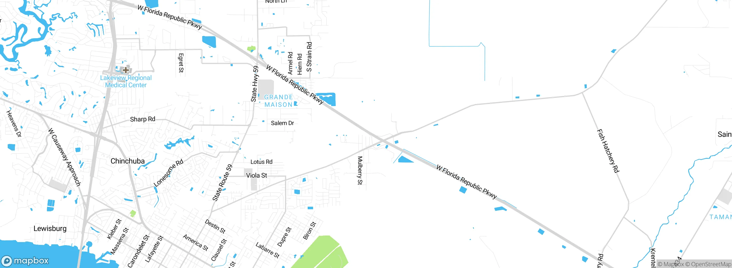 Map showing approximate location