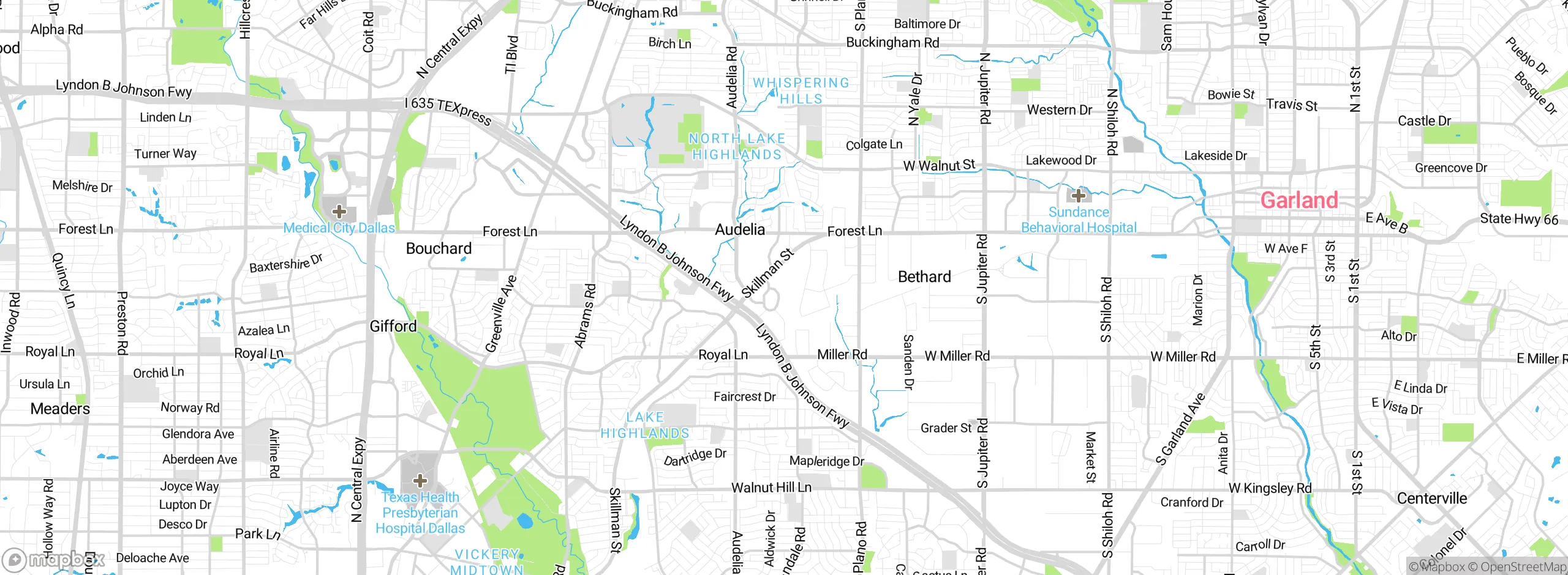 Map showing approximate location