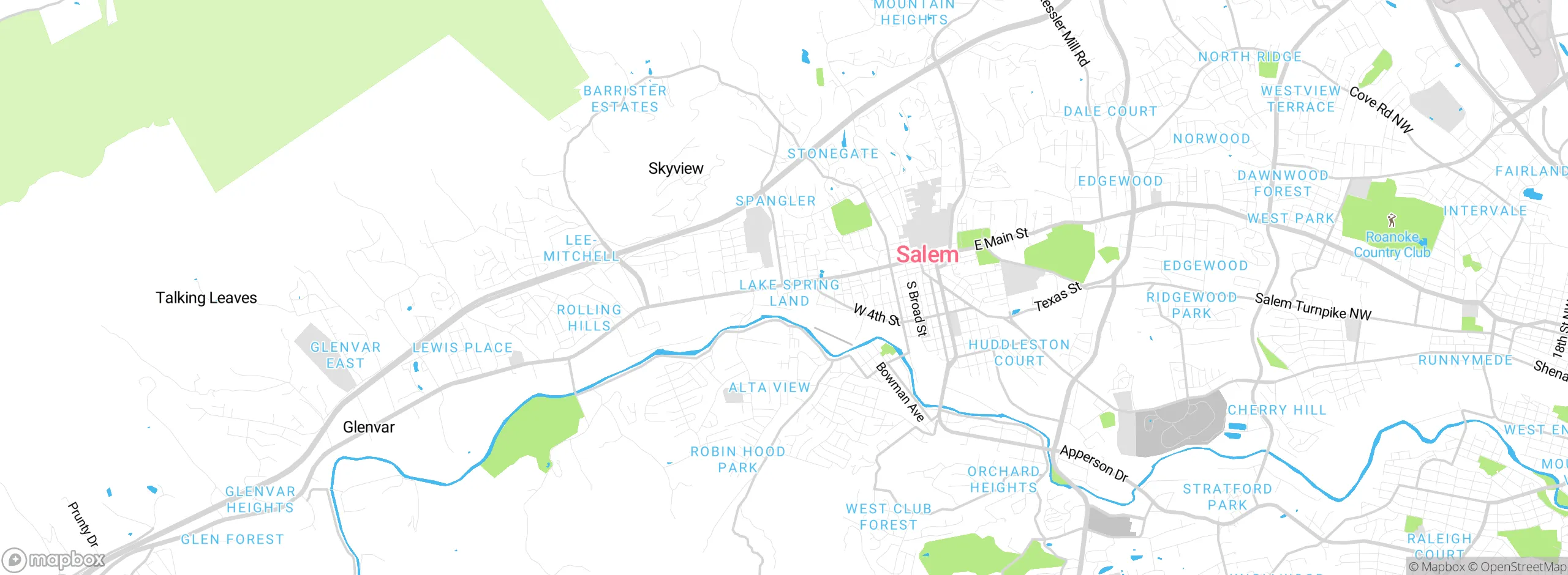 Map showing approximate location