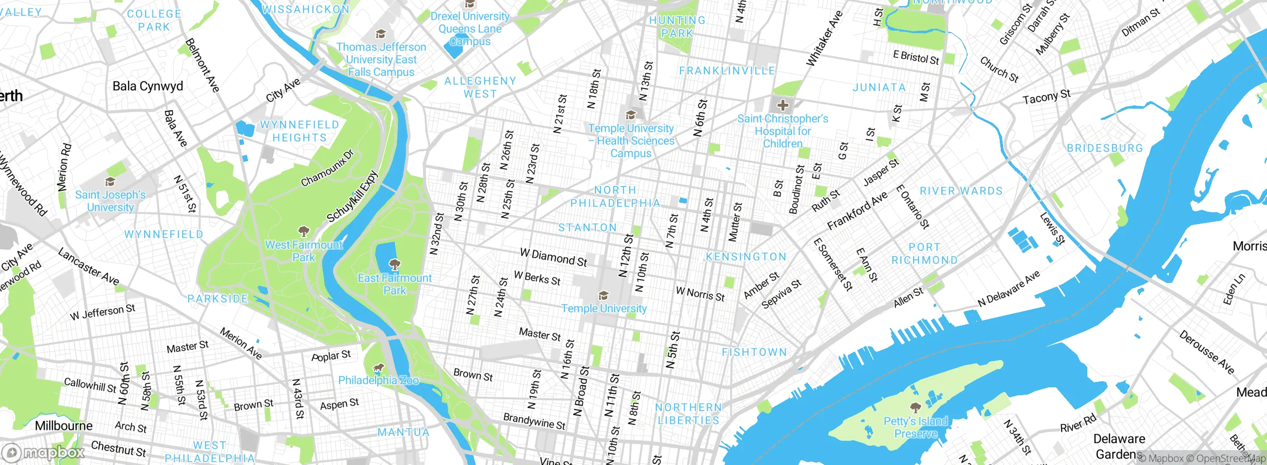 Map showing approximate location