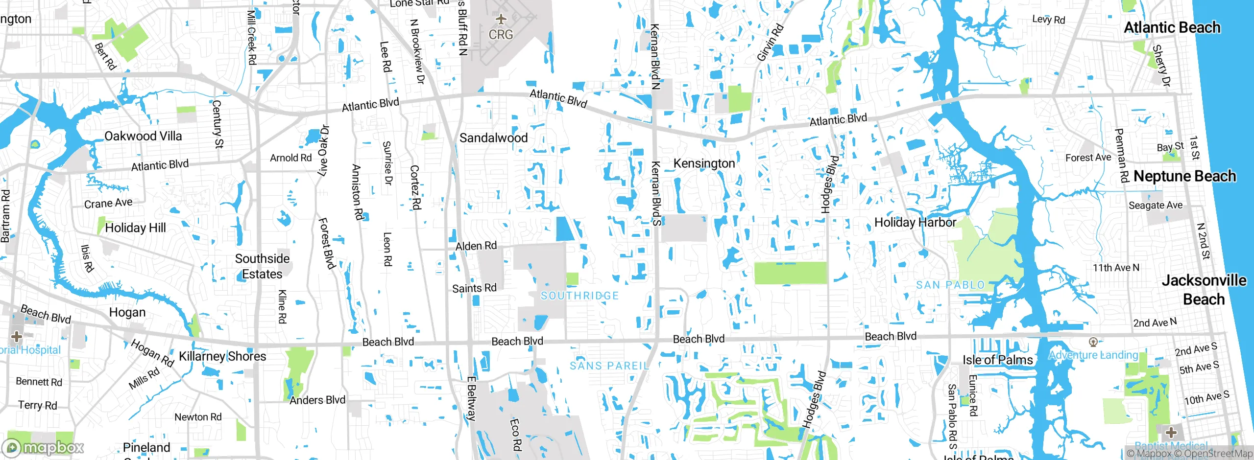 Map showing approximate location