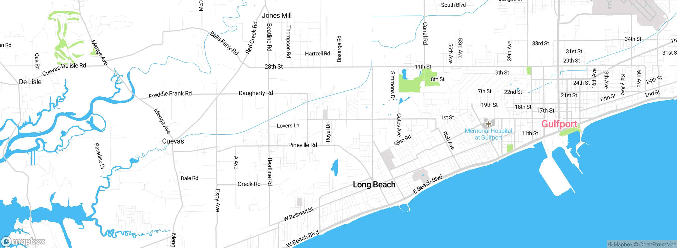 Map showing approximate location