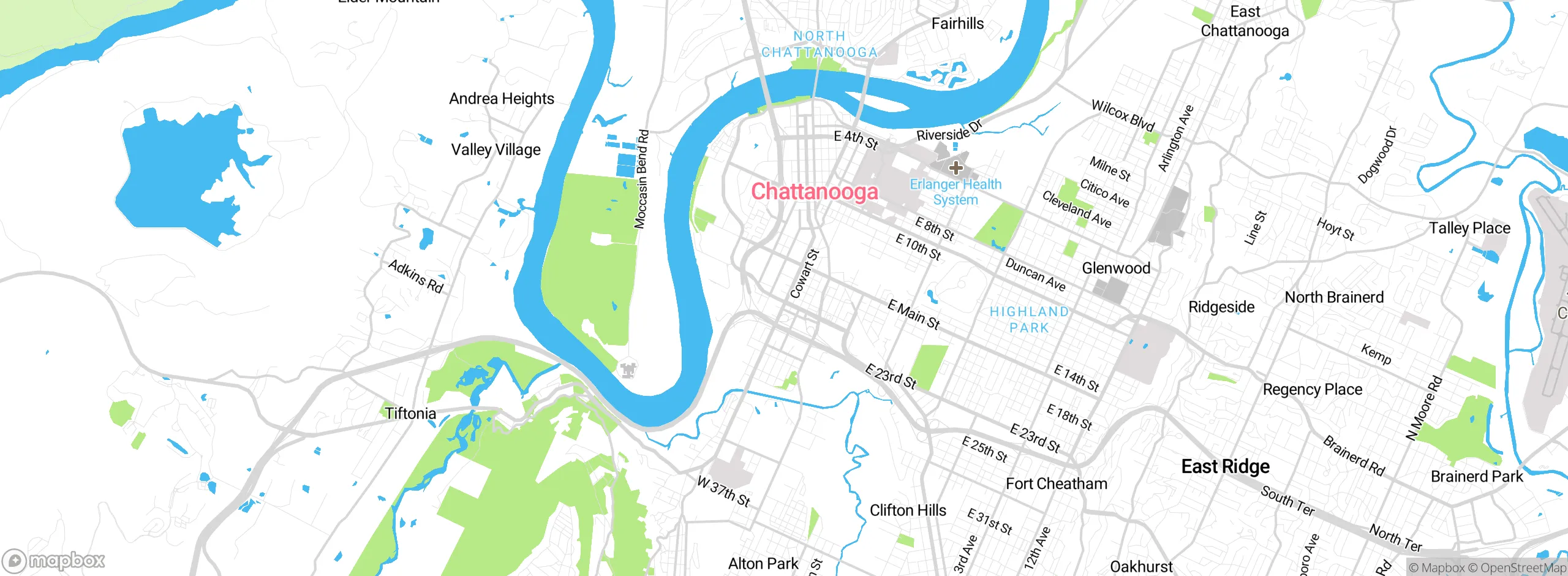 Map showing approximate location