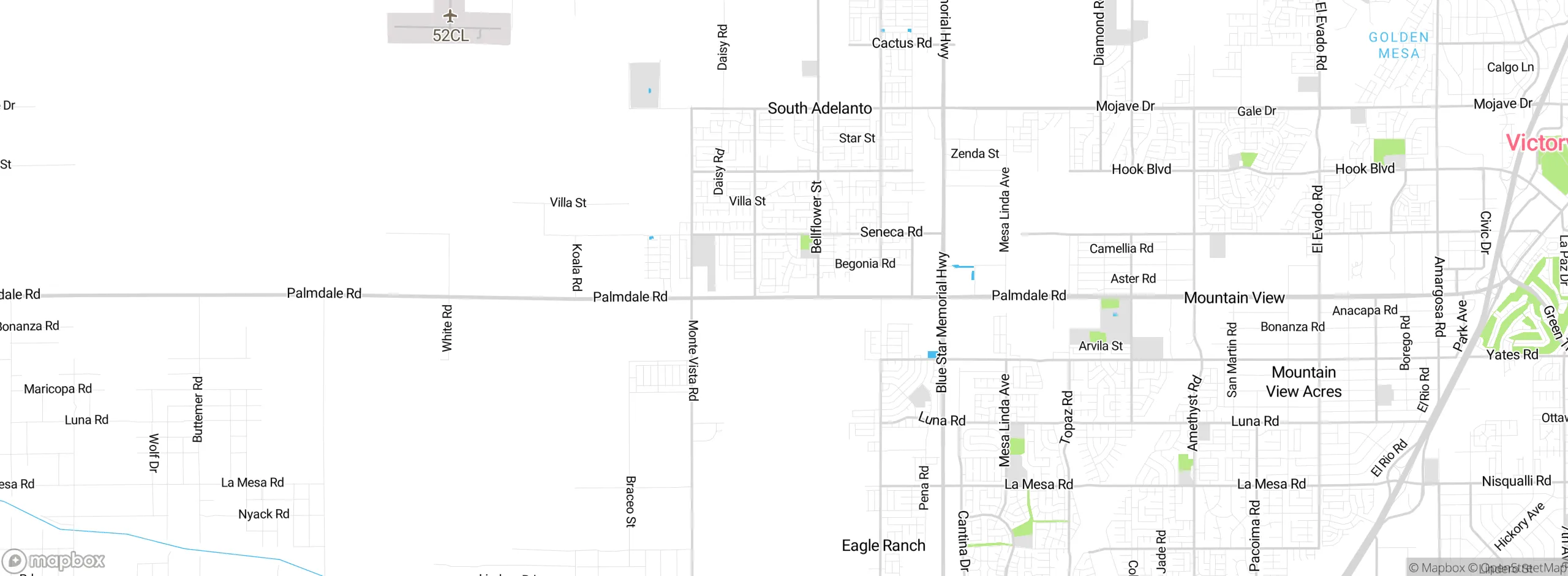 Map showing approximate location