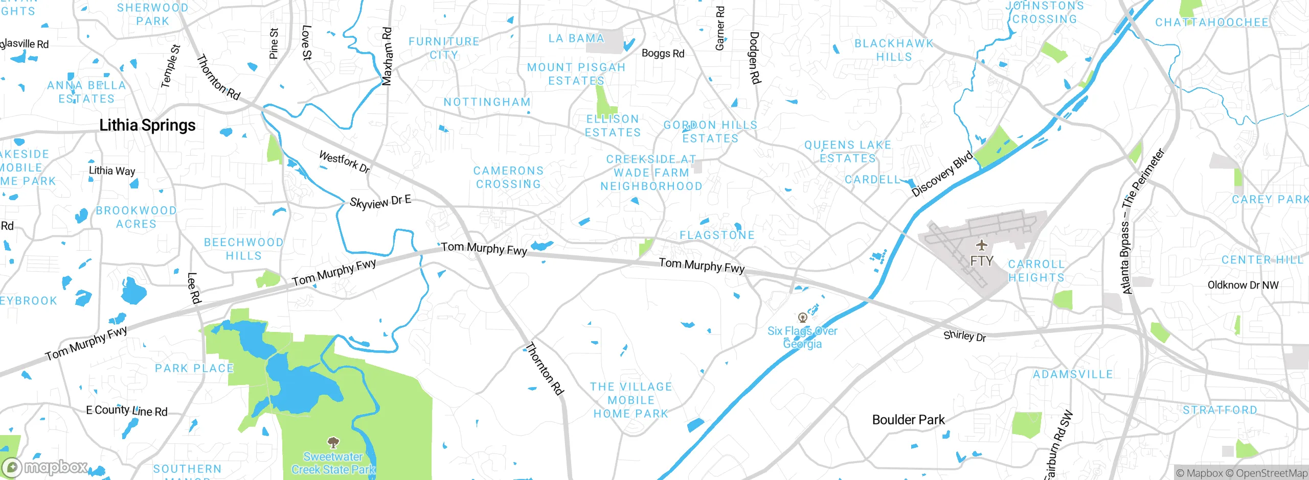 Map showing approximate location