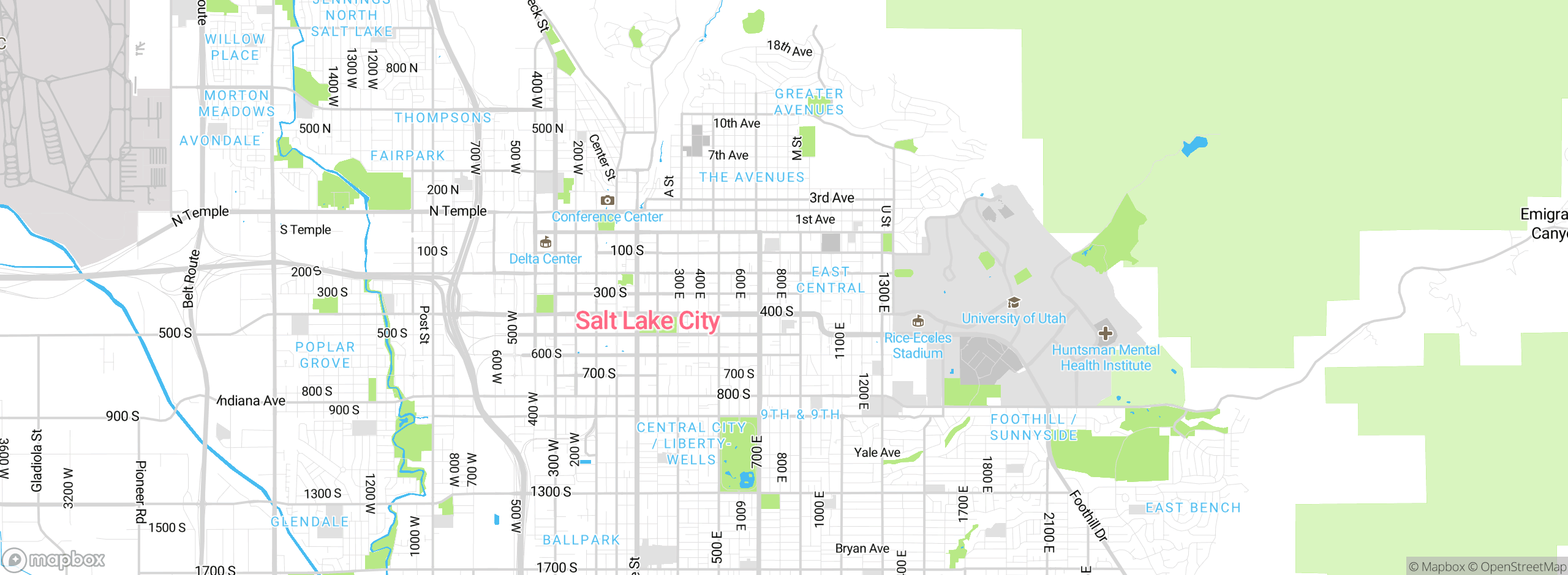 Map showing approximate location