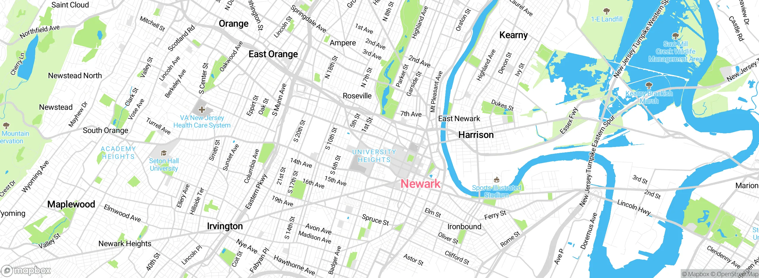 Map showing approximate location