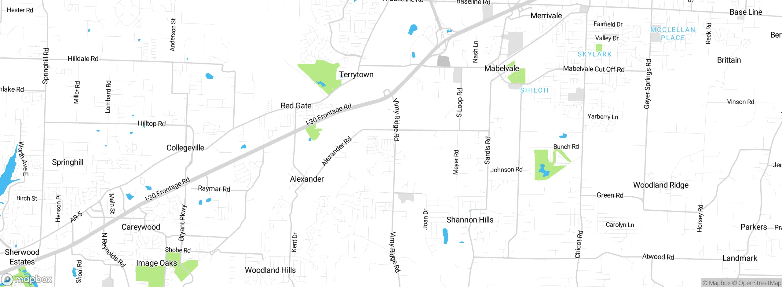 Map showing approximate location