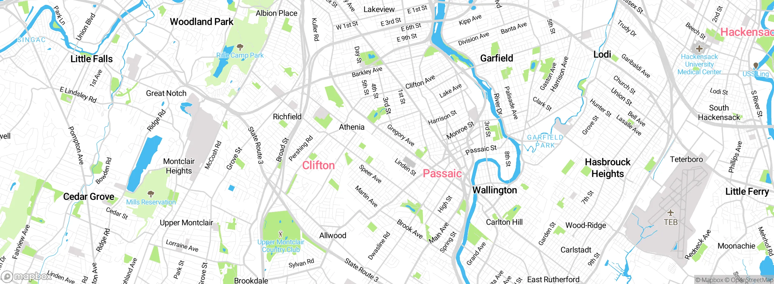 Map showing approximate location