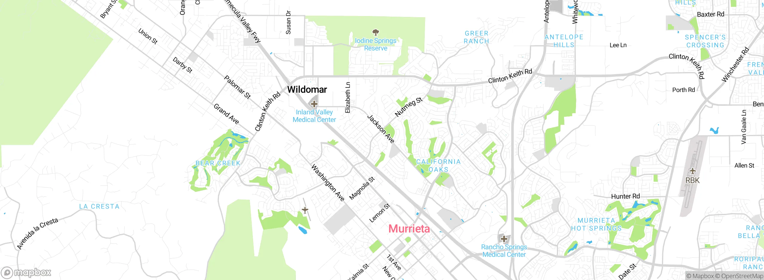 Map showing approximate location