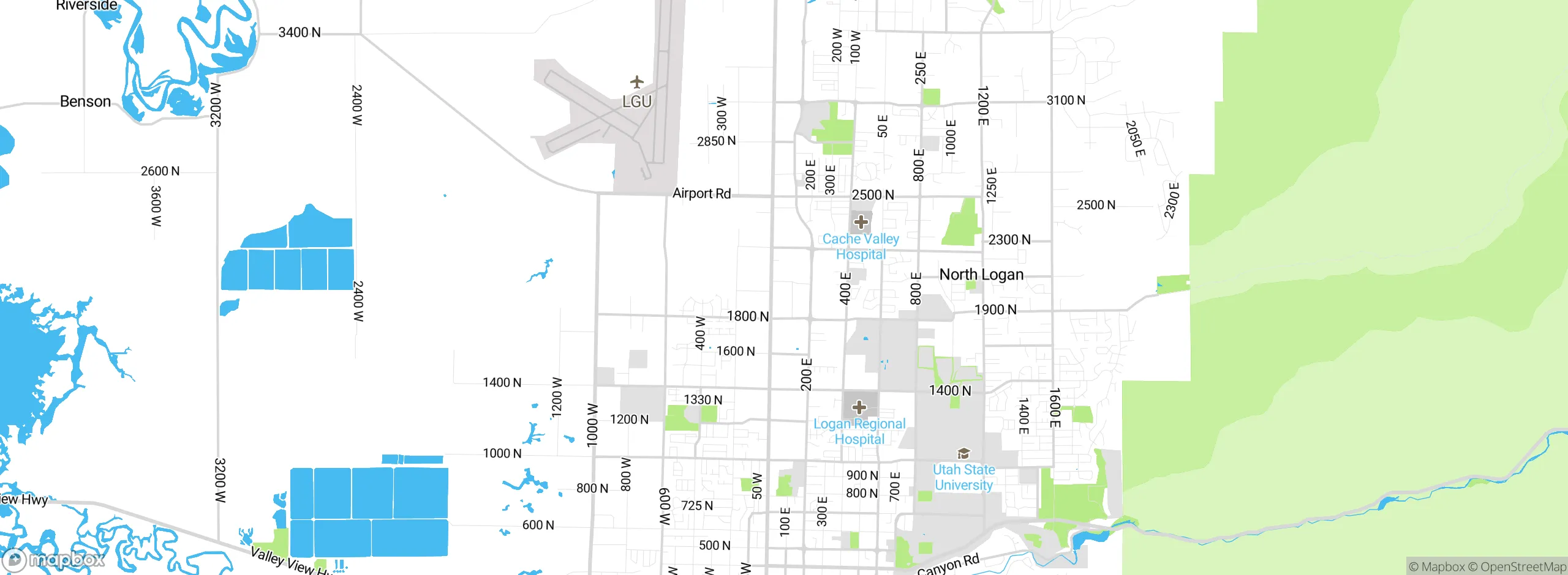 Map showing approximate location