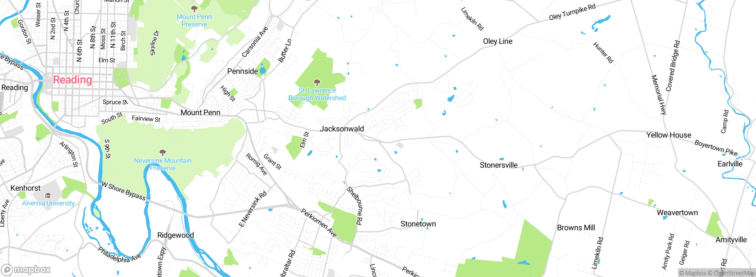 Map showing approximate location