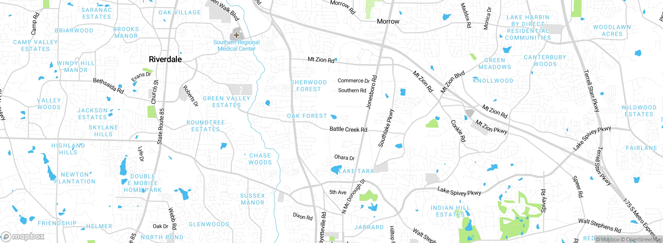 Map showing approximate location