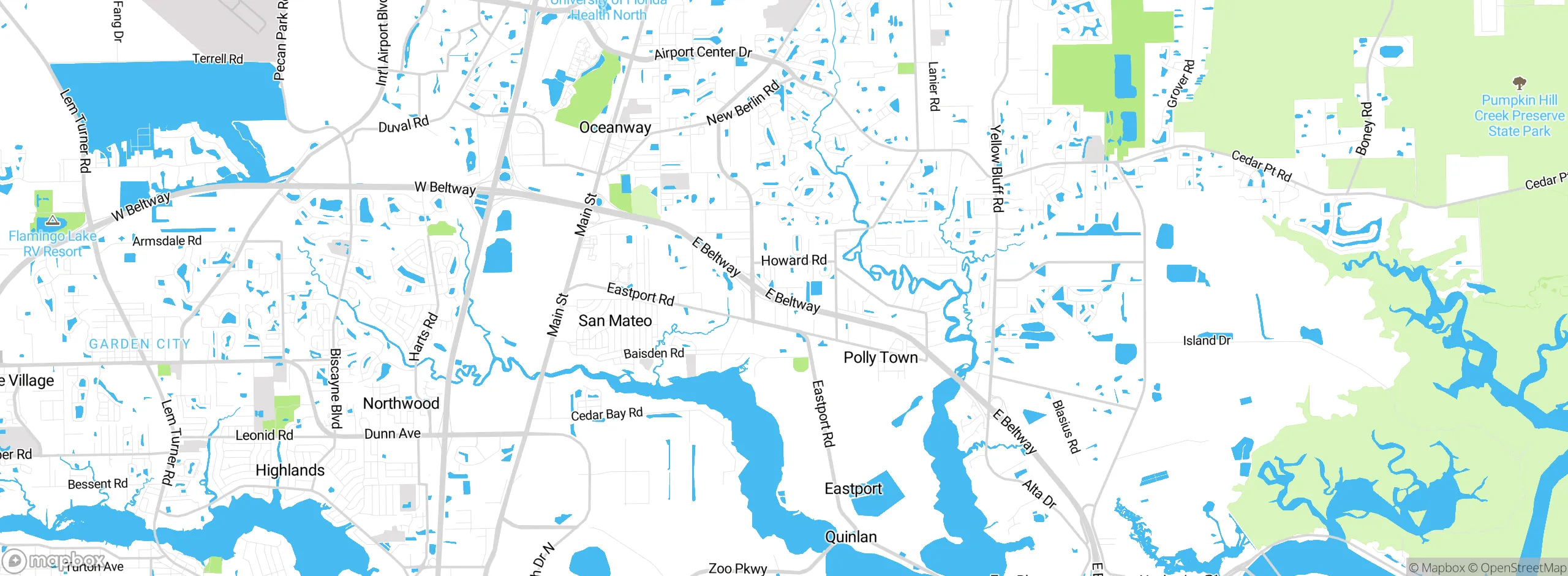 Map showing approximate location