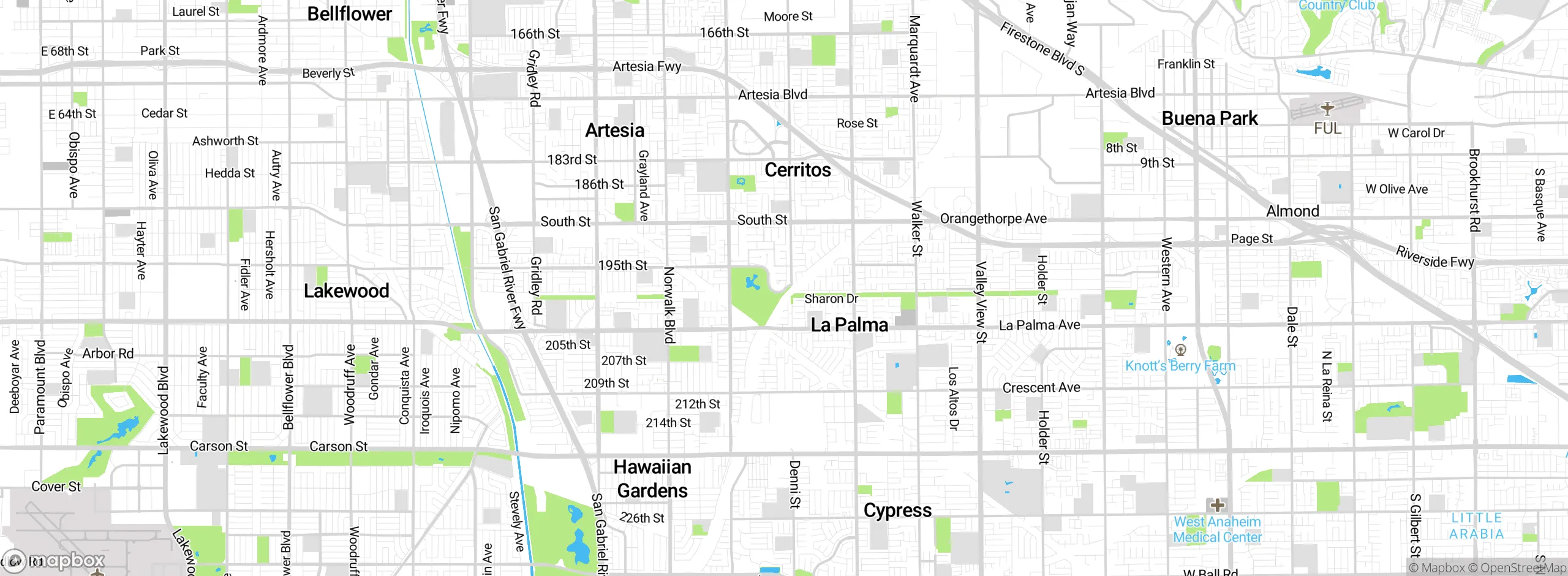 Map showing approximate location